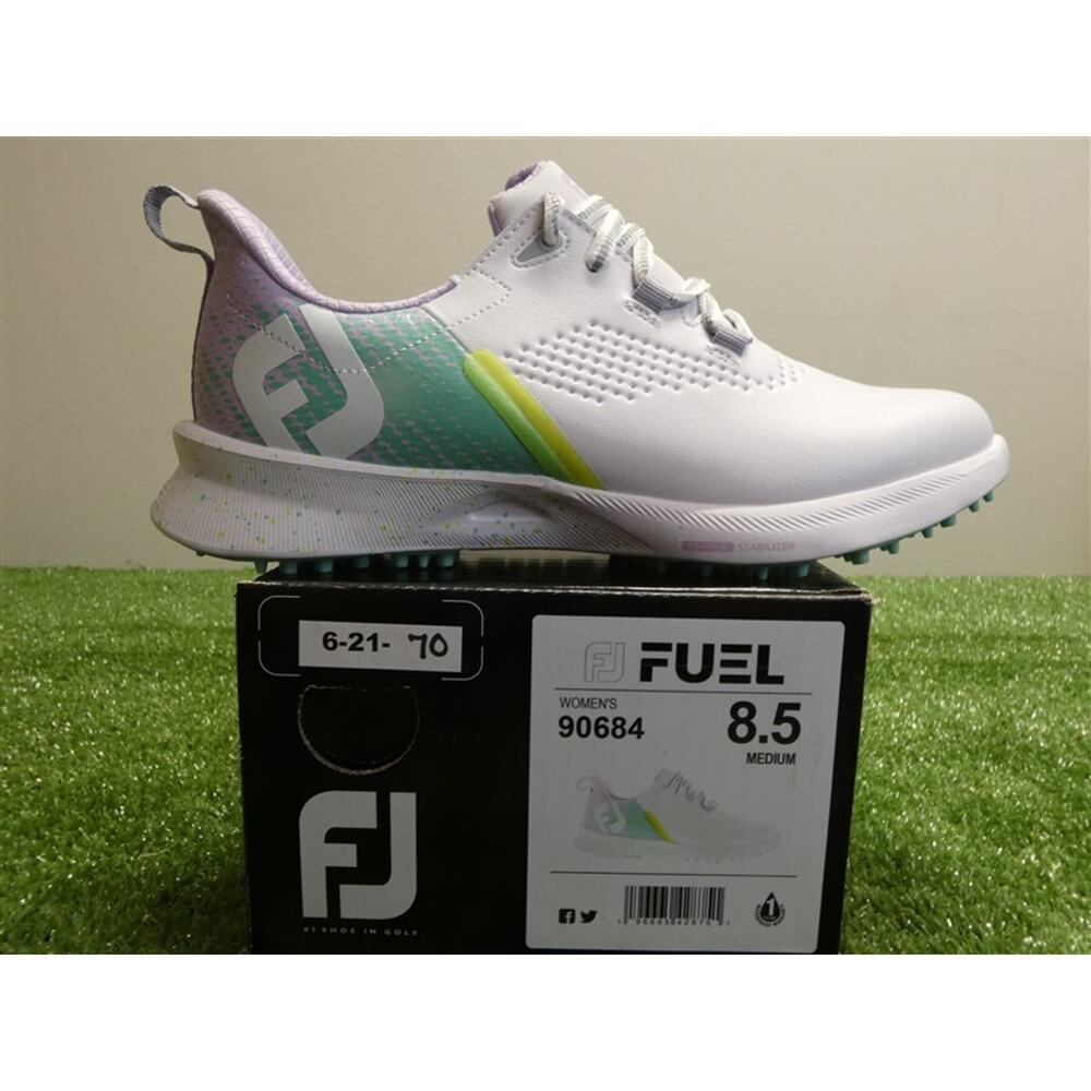 FootJoy Fuel Womens Ladies Golf Shoes Size 8.5 M White/Green #90684 NEW